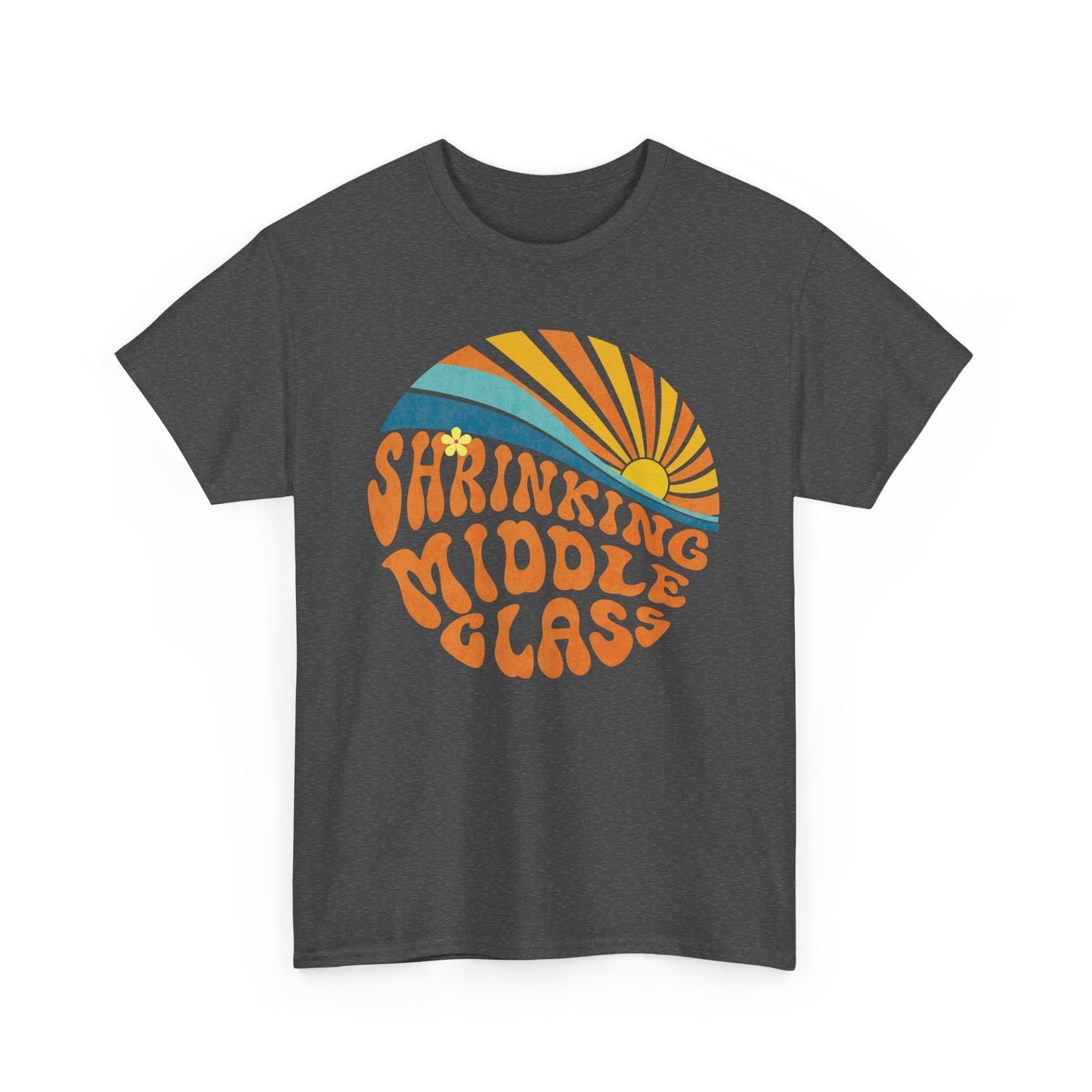 Shrinking Middle Class Sun in Circle - T-shirt