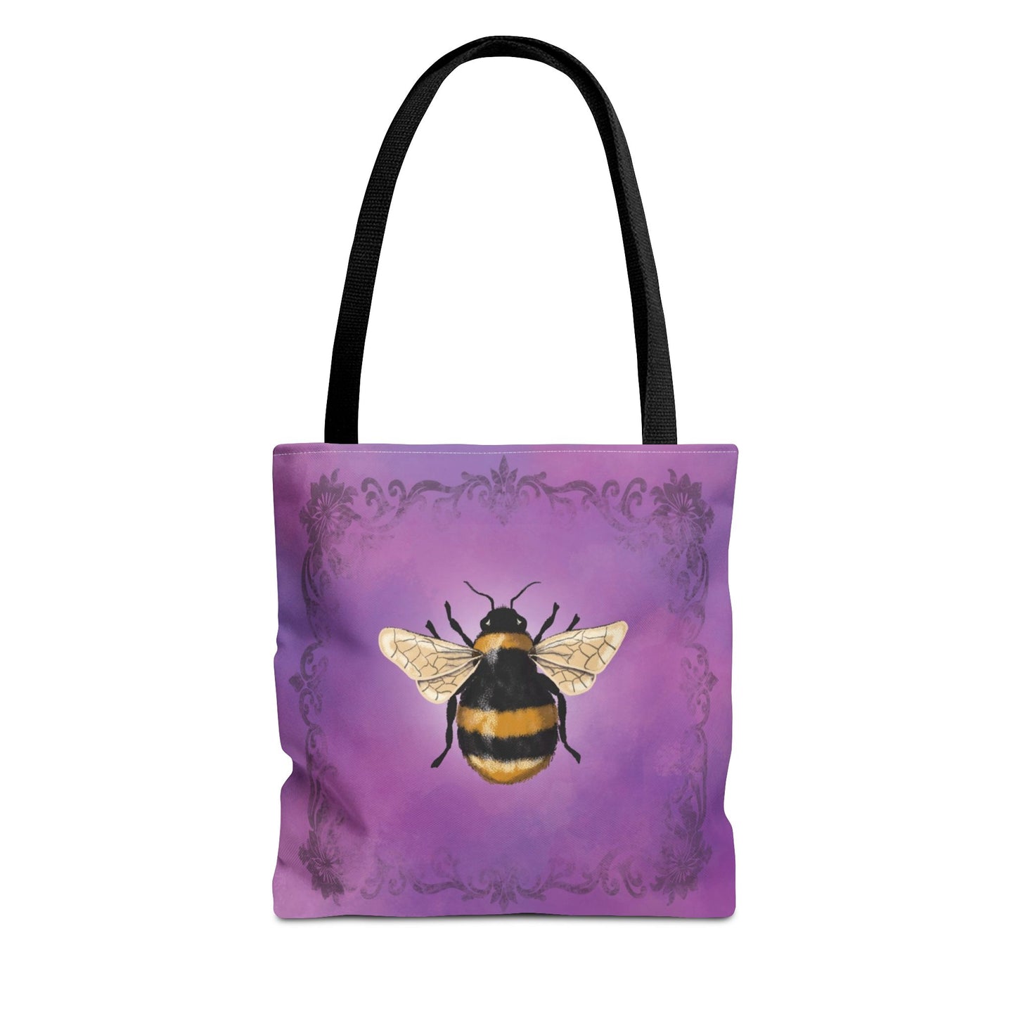 Buzzing Blooms Tote Bag - Artisan Bee Design, Eco-Friendly, Fashionable, Floral Gift, Everyday Carryall, Unique Gift Idea