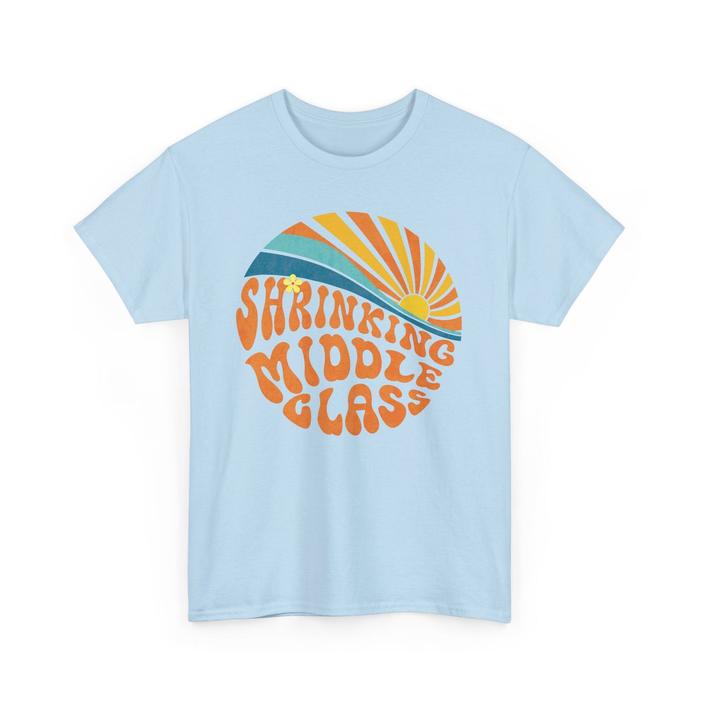 Shrinking Middle Class Sun in Circle - T-shirt