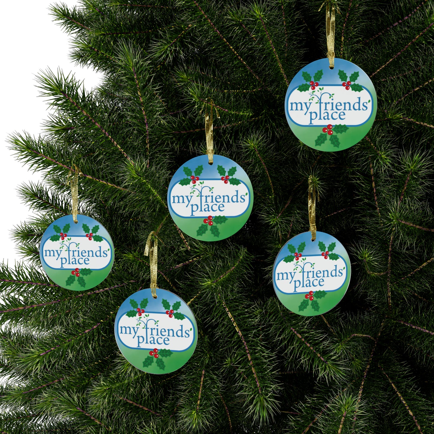 My Friend's Place - Fundraiser - Round Acrylic Christmas Ornament