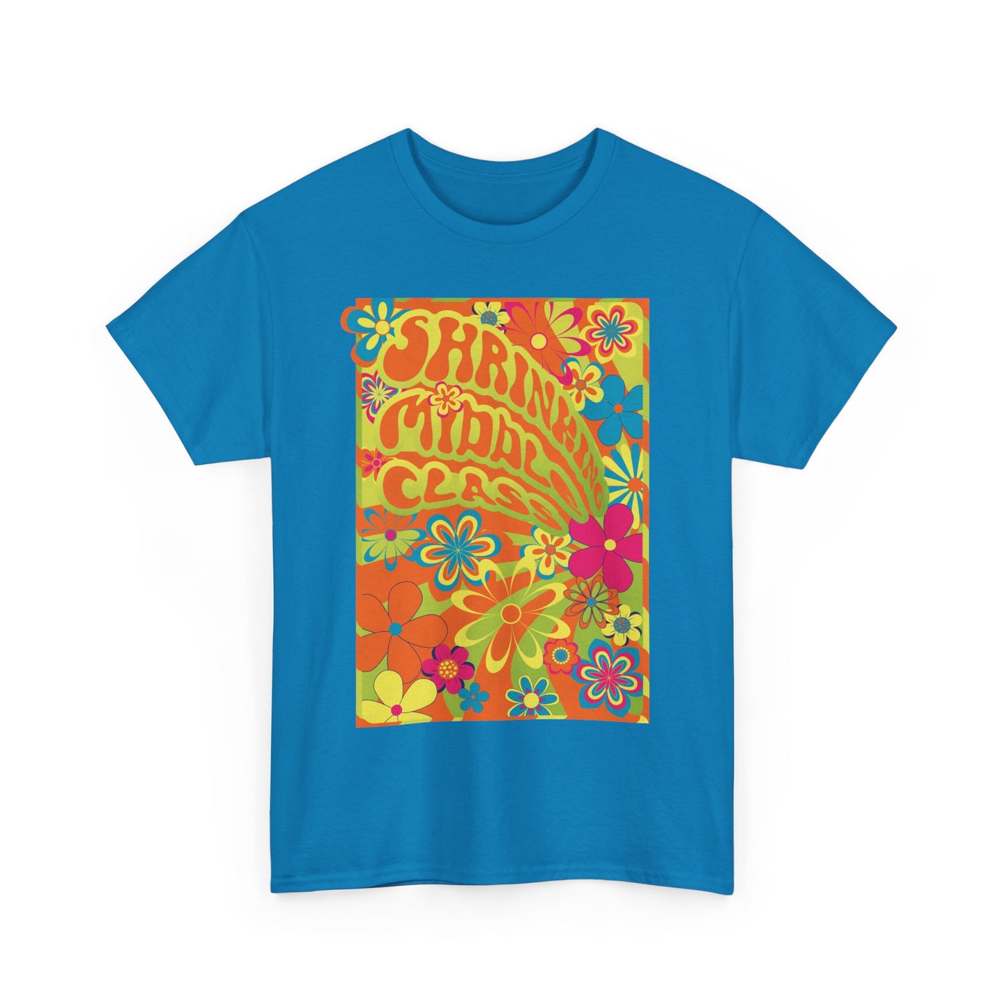 Shrinking Middle Class 70s Band Poster Modern-Retro - T-shirt