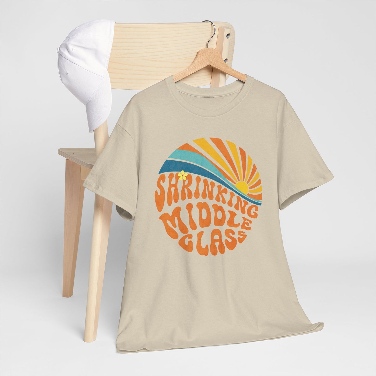 Shrinking Middle Class Sun in Circle - T-shirt