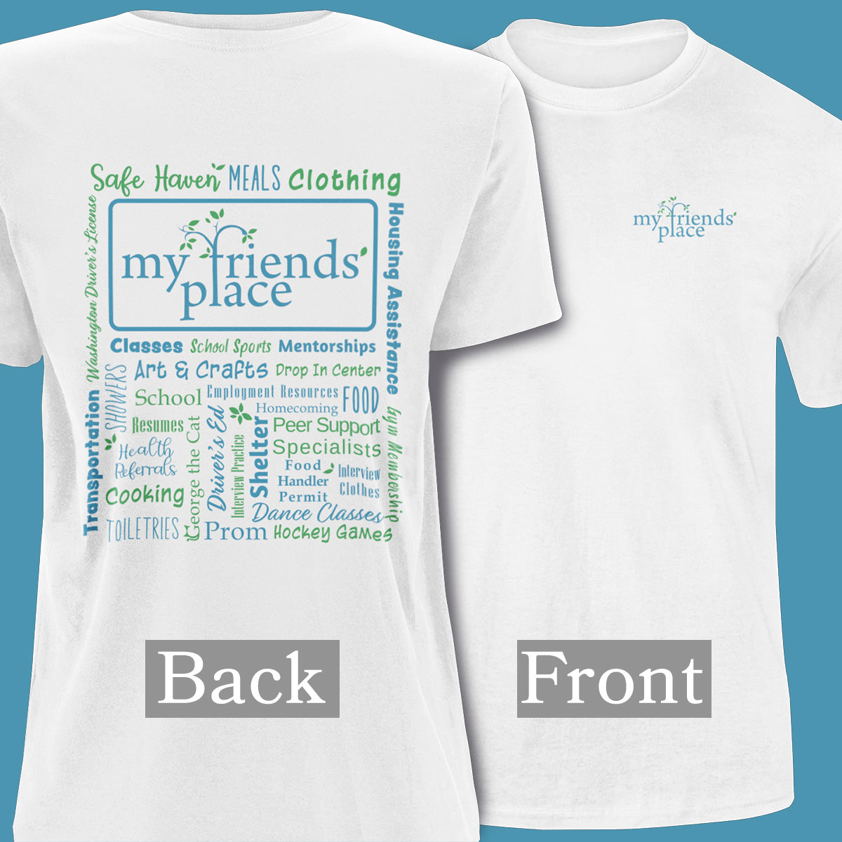 My Friend's Place - Fundraiser - Unisex Short Sleeve T-shirt