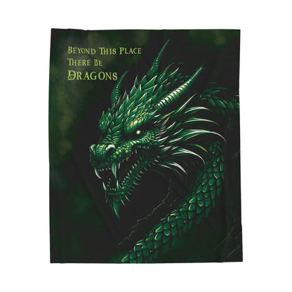 There Be Dragons - Velveteen Plush or Sherpa Blanket