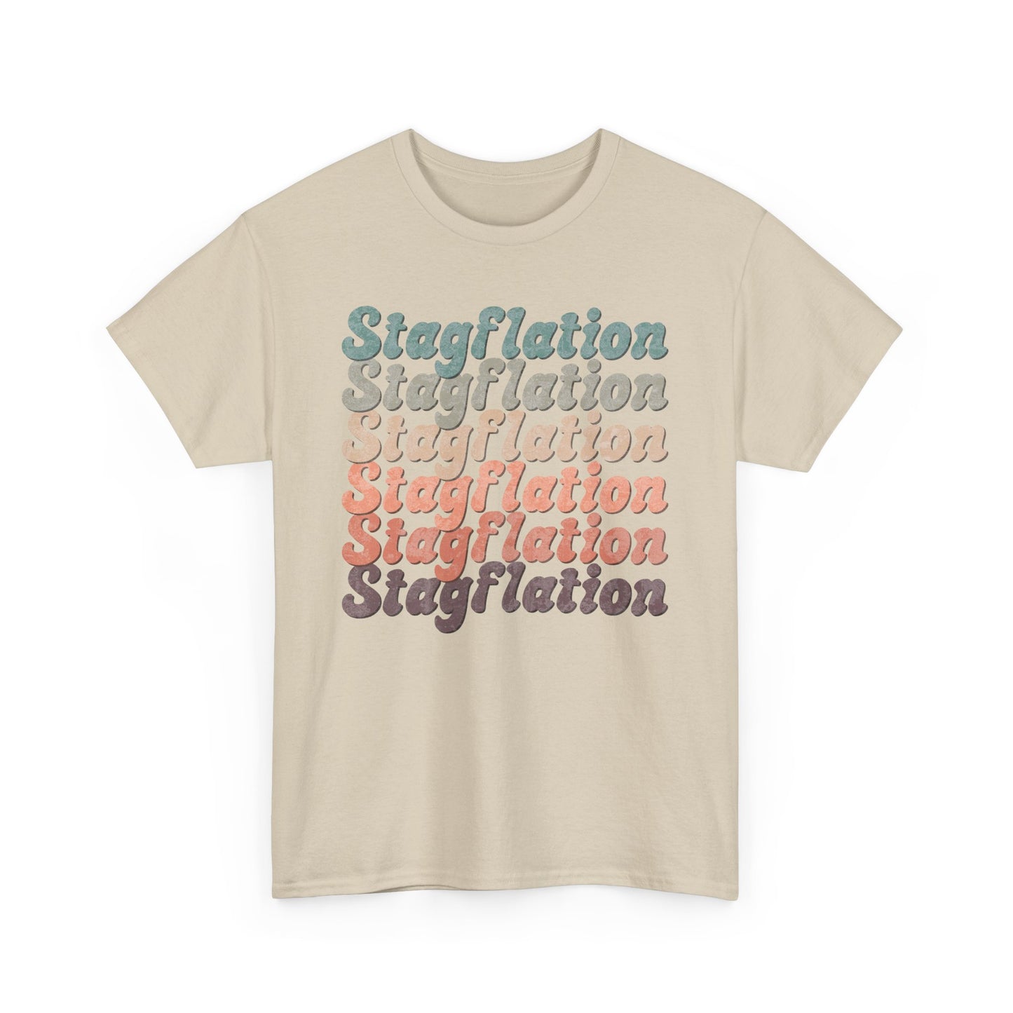 Stagflation on Repeat Modern-Retro - T-shirt