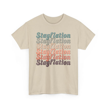 Stagflation on Repeat Modern-Retro - T-shirt