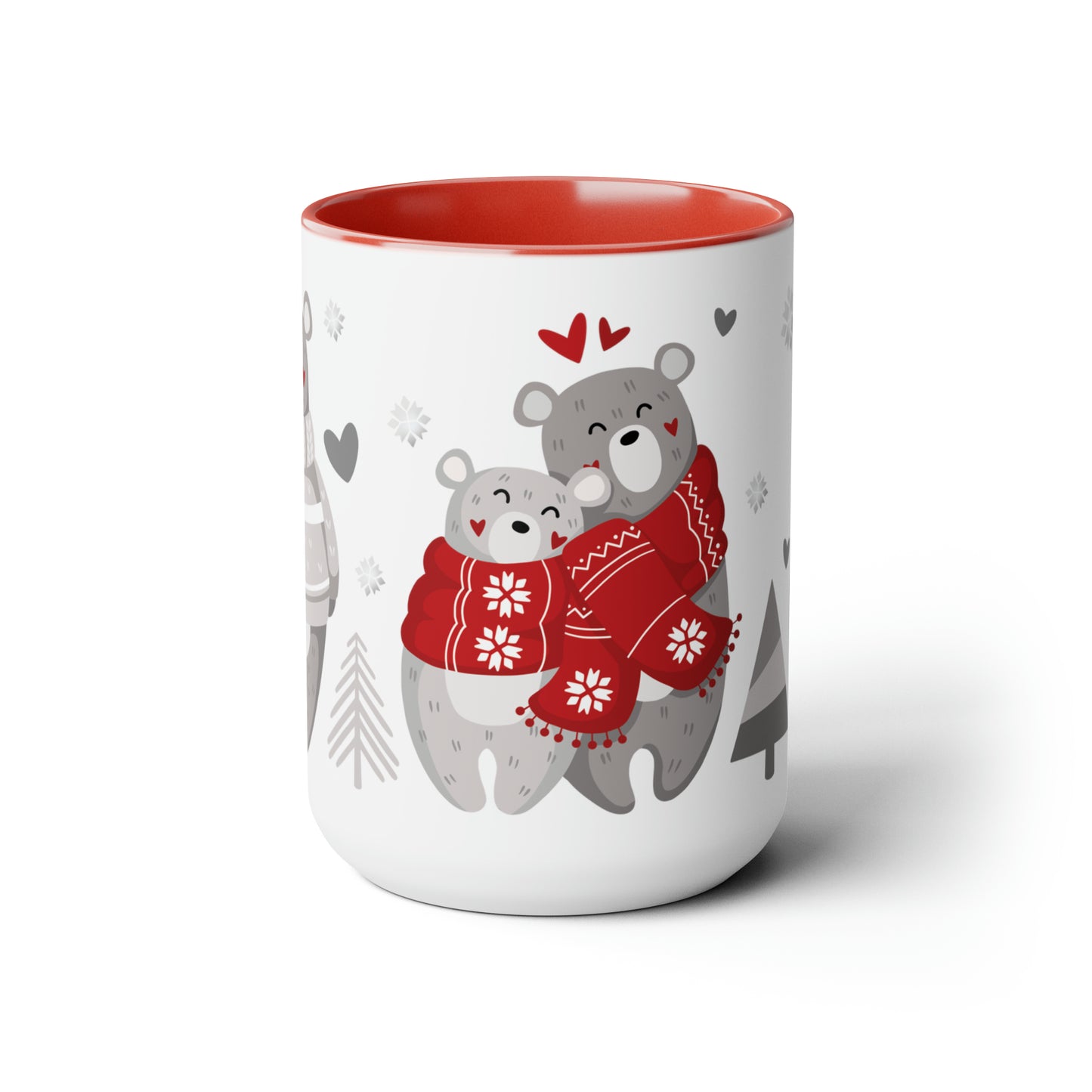 Three Cute Bears - Two Tone Mug - 15 oz