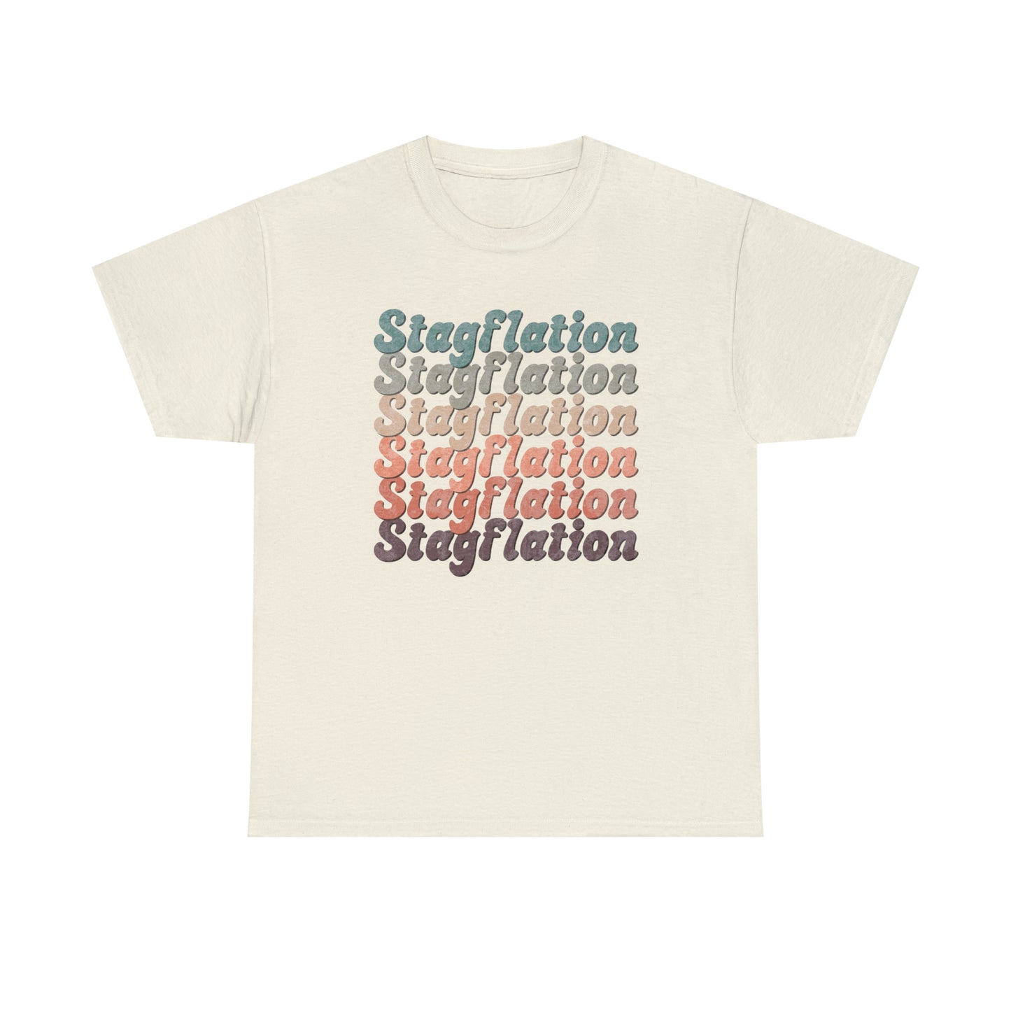 Stagflation on Repeat Modern-Retro - T-shirt