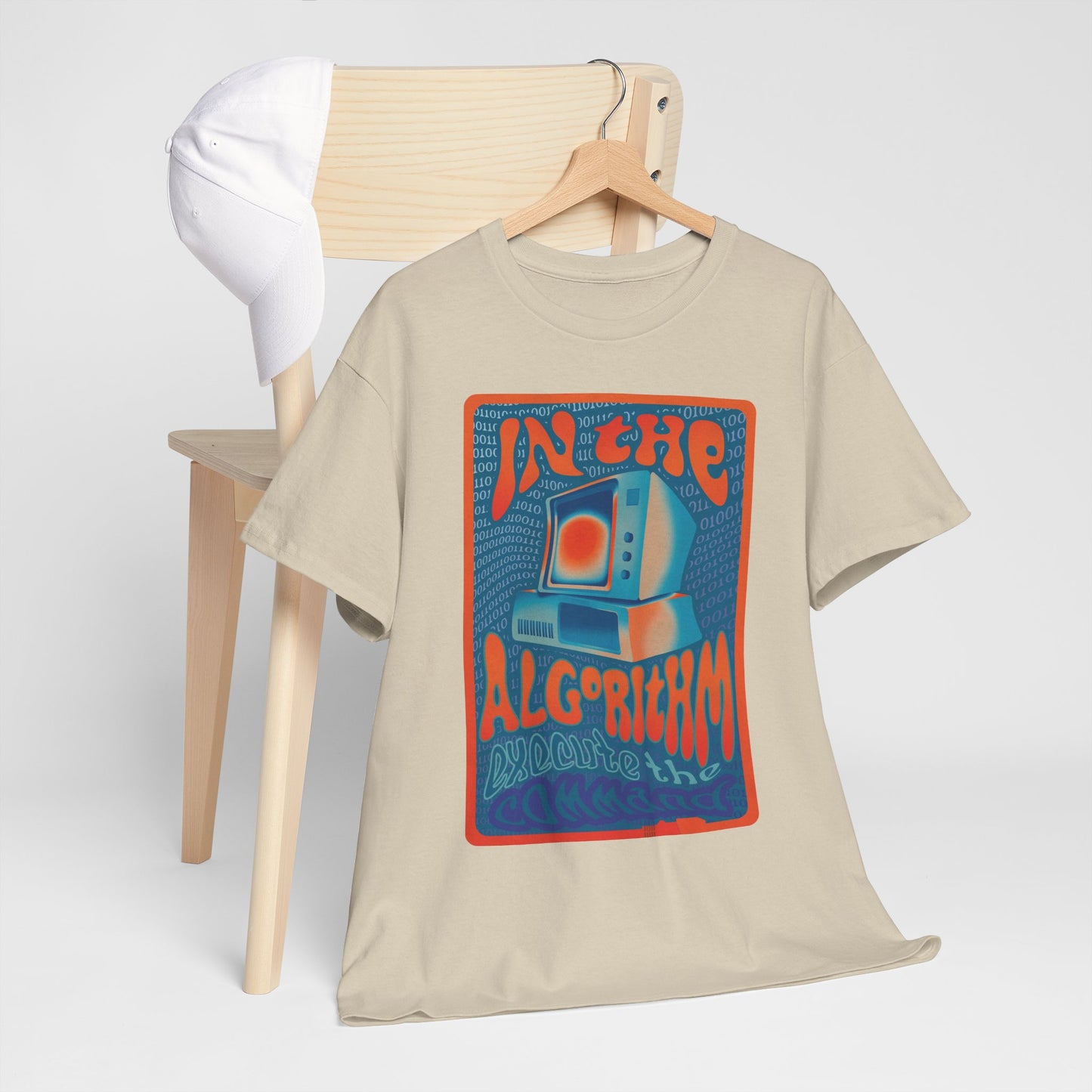 In The Algorithm 70s Band Poster Modern-Retro - T-shirt