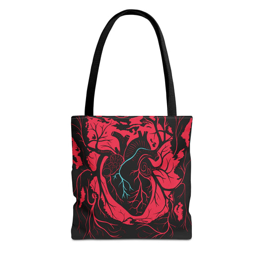 Vibrant Artistic Tote Bag, Boho Tote, Eco-Friendly Shopping Bag, Gift for Art Lovers, Stylish Canvas Bag, Funky Handbag