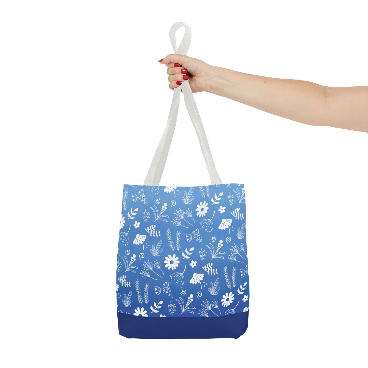 Floral Doodle Pattern Tote Bag
