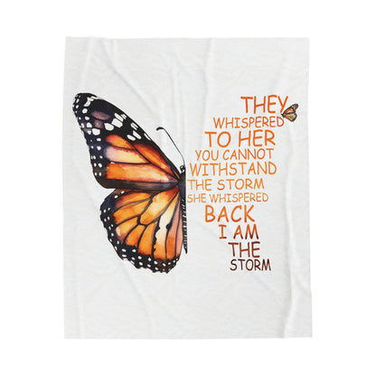 I Am The Storm - Velveteen Plush or Sherpa Blanket