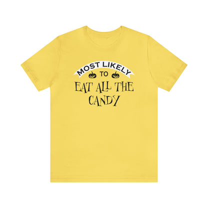 Most Likely To... Squad T-shirts for Halloween - Maize Yellow