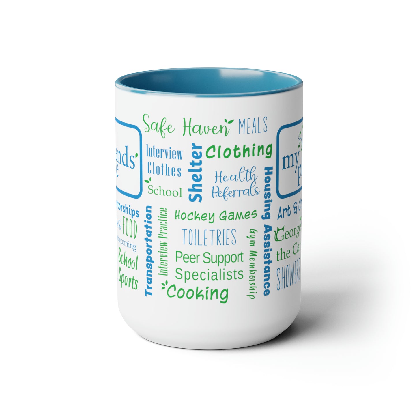 My Friend's Place - Fundraiser - 15 oz Two-Tone Mug
