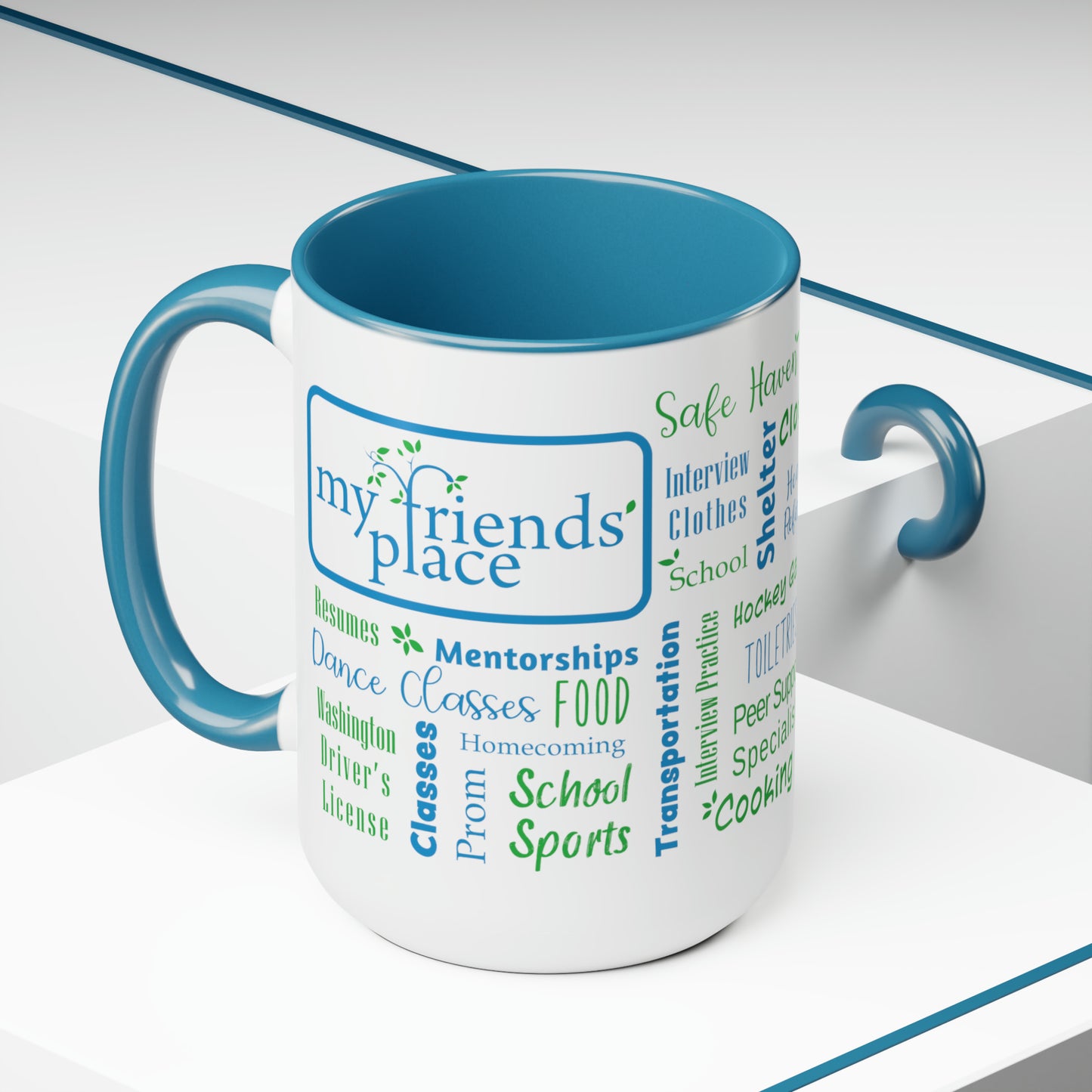 My Friend's Place - Fundraiser - 15 oz Two-Tone Mug