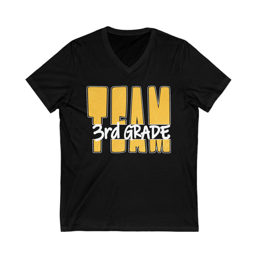 TEAM 3rd Grade - Sunglow - V-neck T-shirt