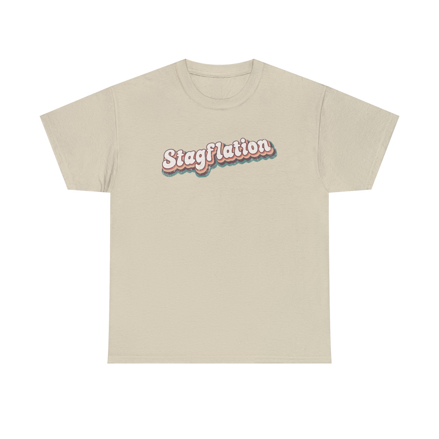 Stagflation Tilted Modern-Retro - T-shirt