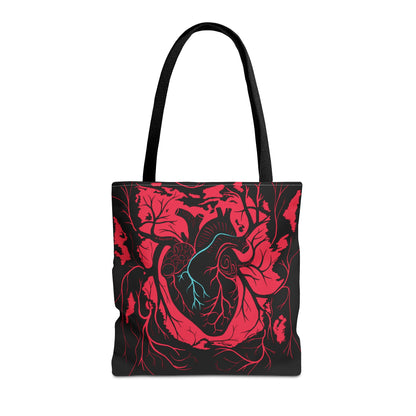 Vibrant Artistic Tote Bag, Boho Tote, Eco-Friendly Shopping Bag, Gift for Art Lovers, Stylish Canvas Bag, Funky Handbag