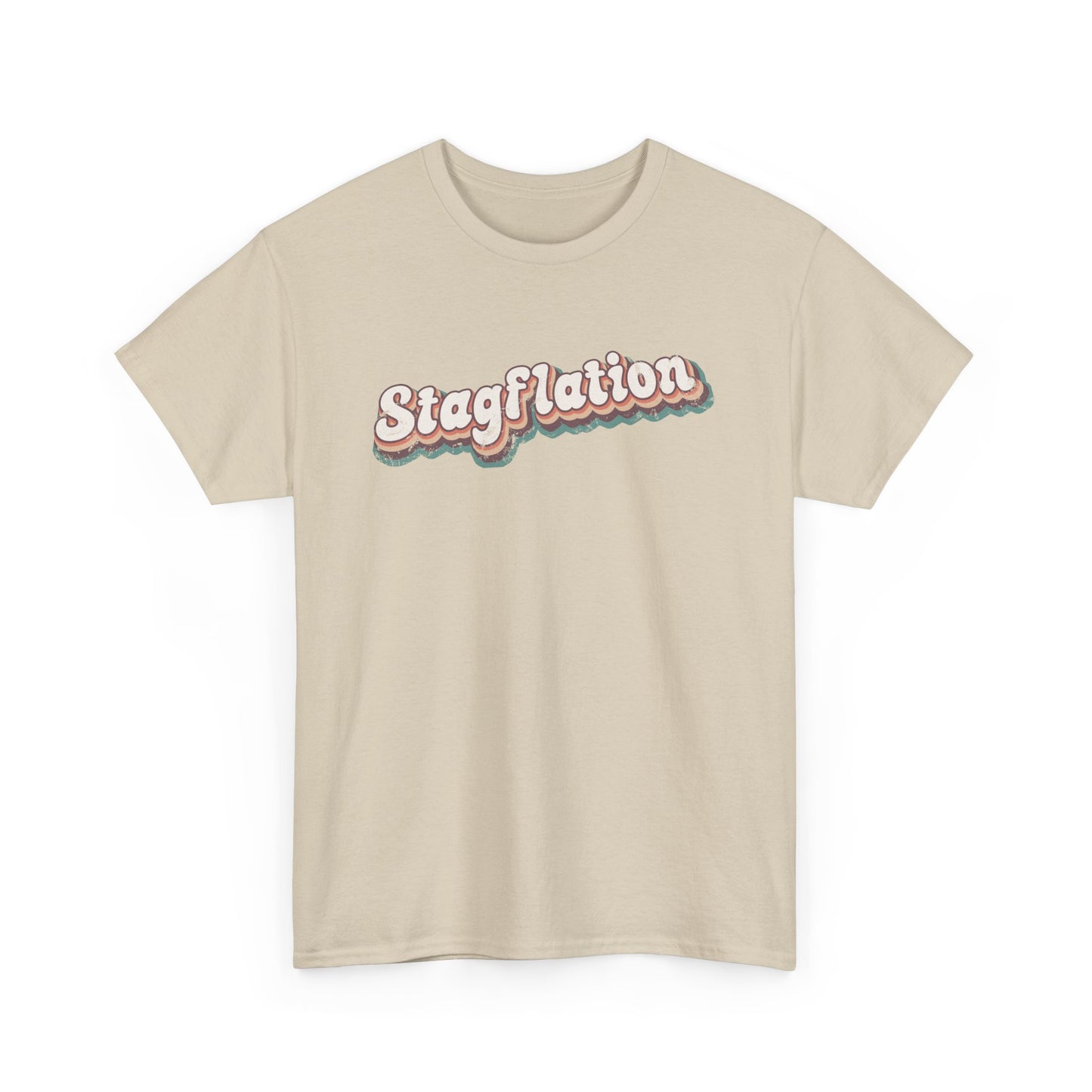 Stagflation Tilted Modern-Retro - T-shirt
