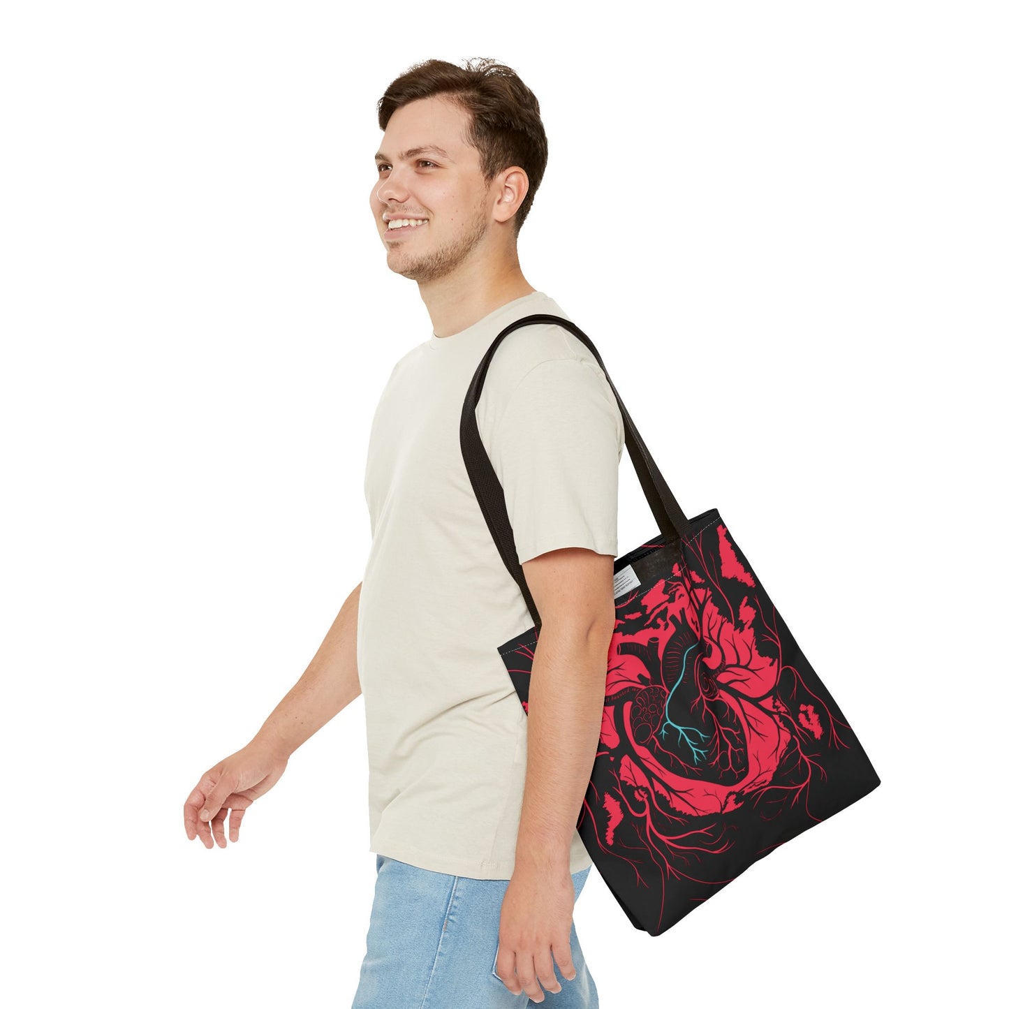Vibrant Artistic Tote Bag, Boho Tote, Eco-Friendly Shopping Bag, Gift for Art Lovers, Stylish Canvas Bag, Funky Handbag