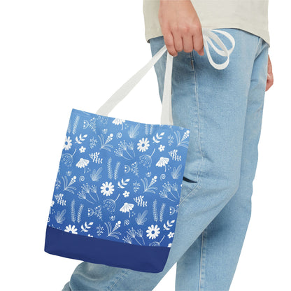 Floral Doodle Pattern Tote Bag