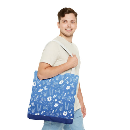Floral Doodle Pattern Tote Bag