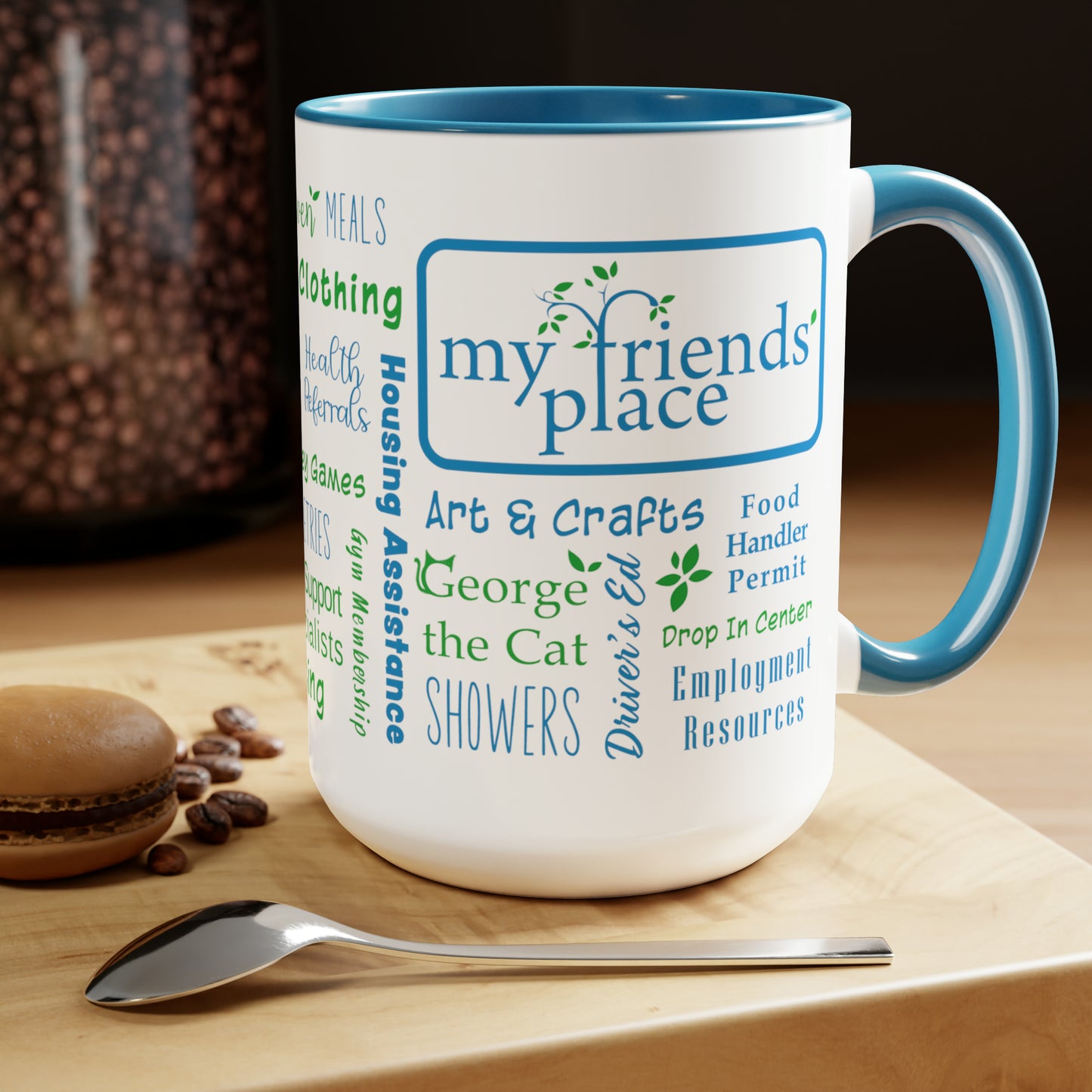 My Friend's Place - Fundraiser - 15 oz Two-Tone Mug