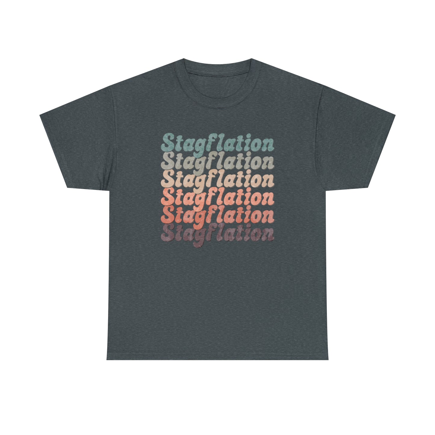 Stagflation on Repeat Modern-Retro - T-shirt