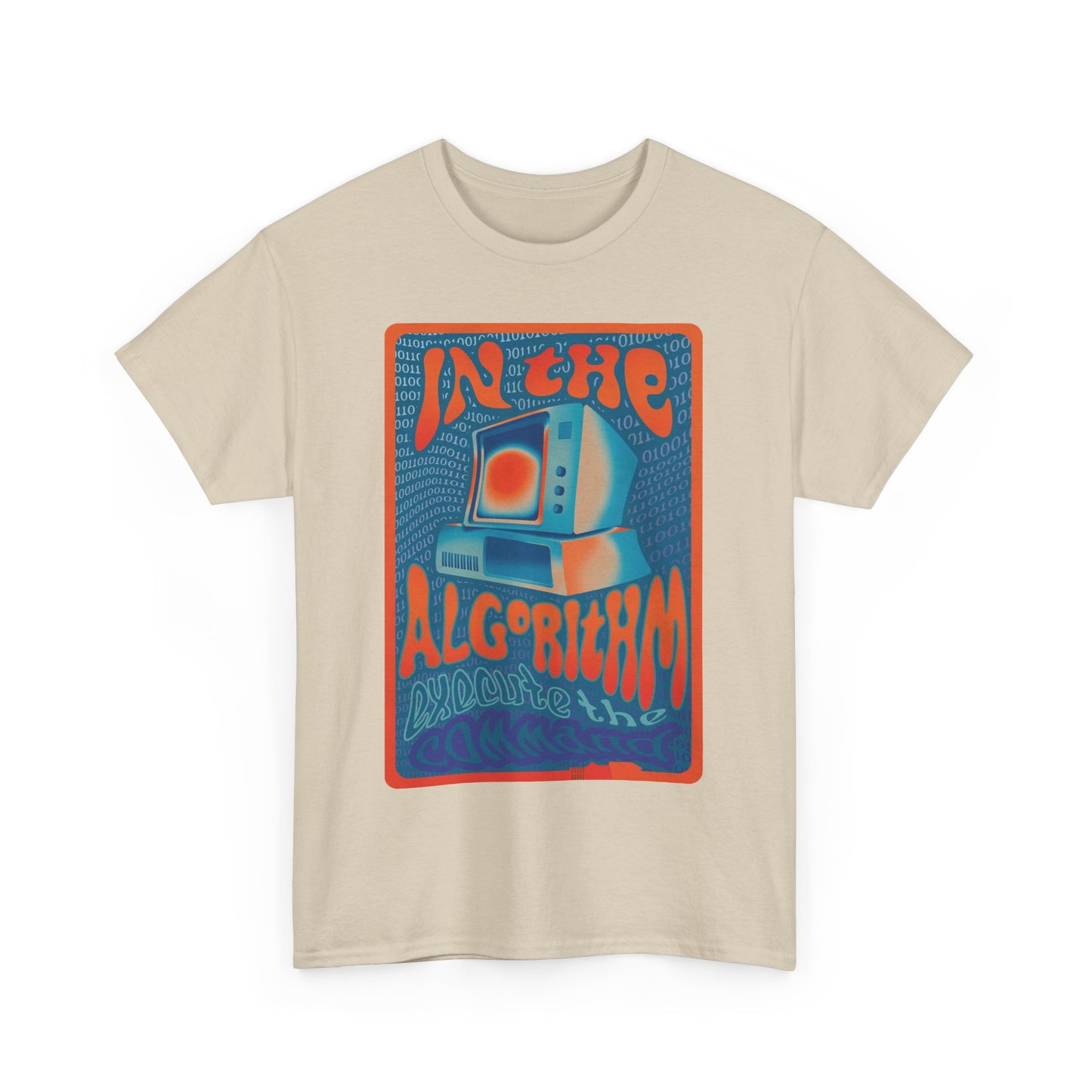 In The Algorithm 70s Band Poster Modern-Retro - T-shirt