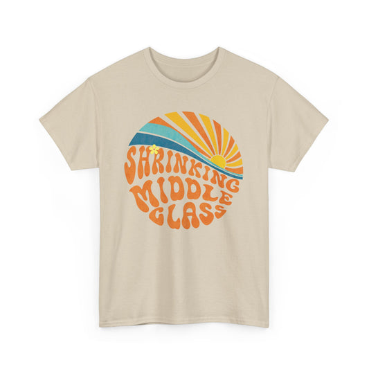 Shrinking Middle Class Sun in Circle - T-shirt