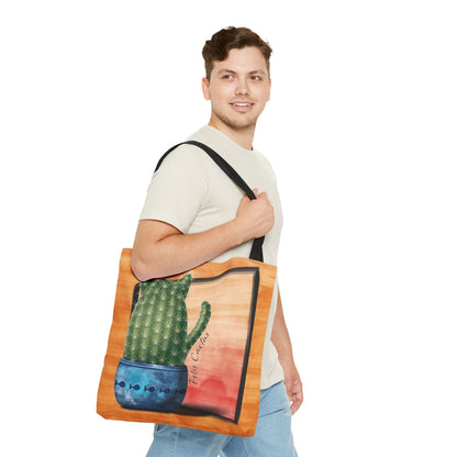 Felis Cactus Boho Tote Bag