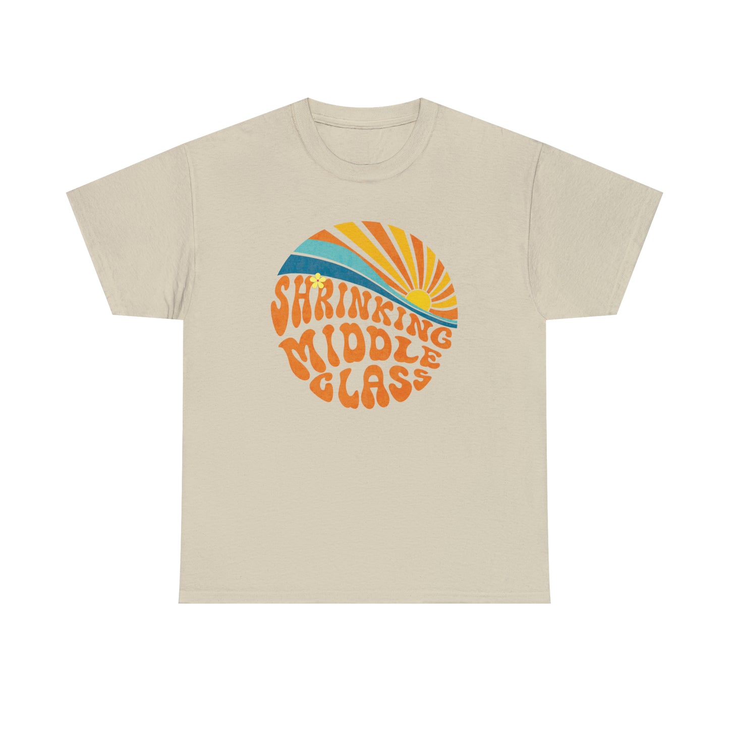 Shrinking Middle Class Sun in Circle - T-shirt