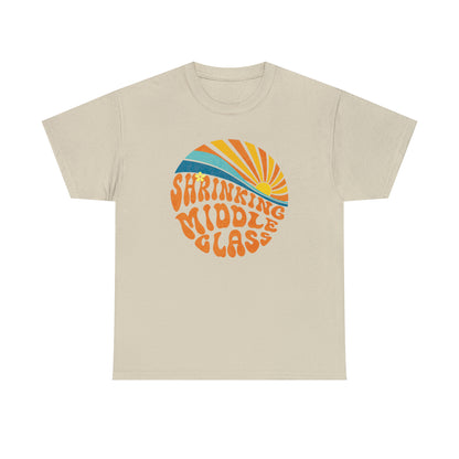 Shrinking Middle Class Sun in Circle - T-shirt