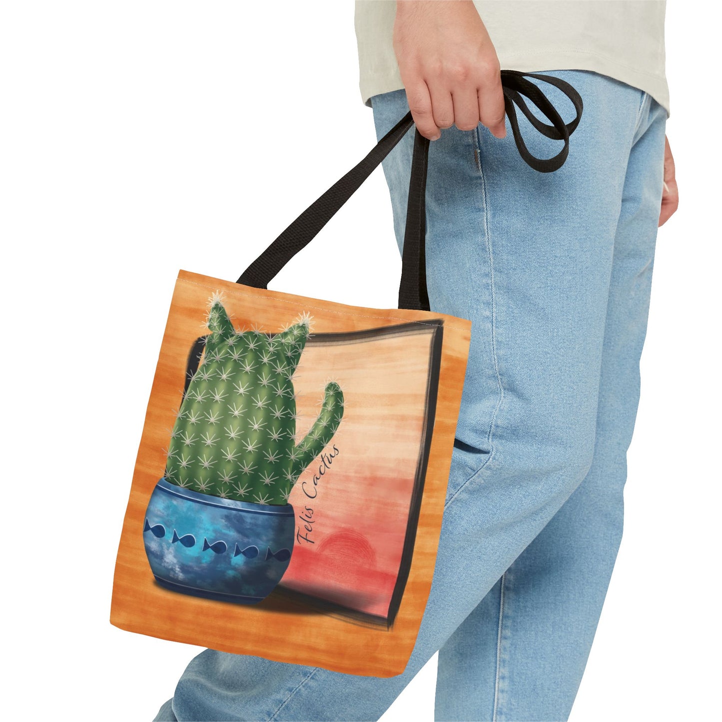 Felis Cactus Boho Tote Bag