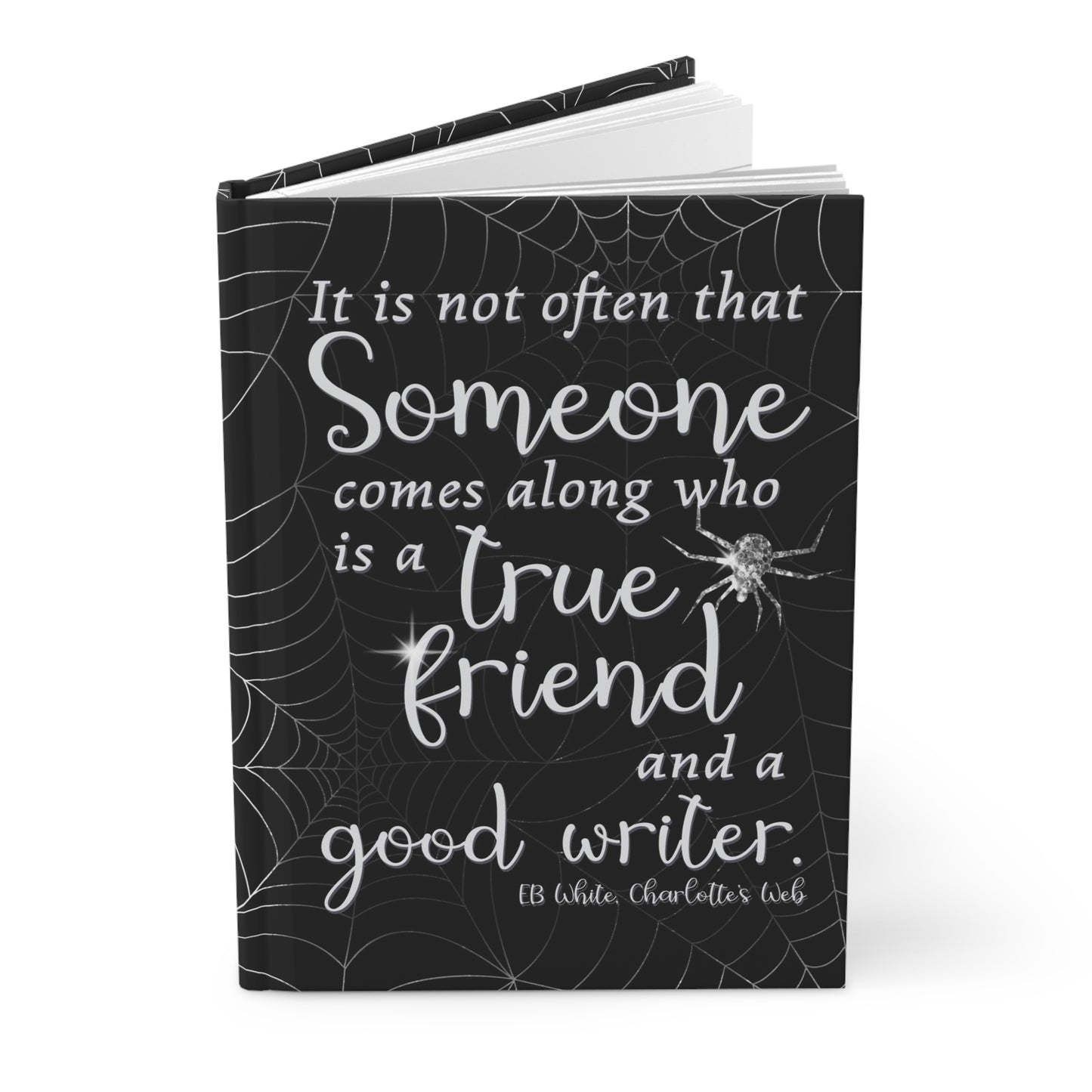 Spider Web - True Friend - Hardcover Journal