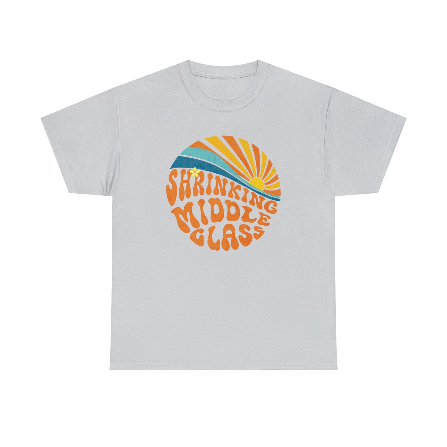 Shrinking Middle Class Sun in Circle - T-shirt