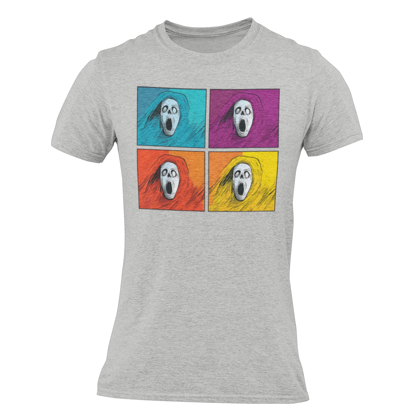 4 Screaming Faces - Halloween Unisex T-shirt