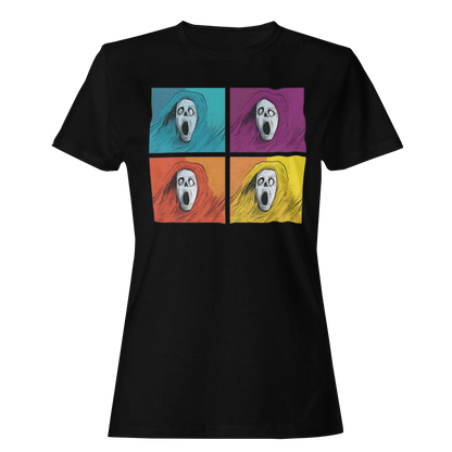 4 Screaming Faces - Halloween Unisex T-shirt