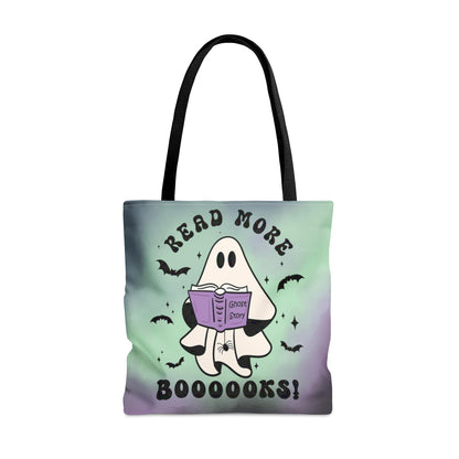 Read More Booooks - Halloween Ghost and Book Tote Bag