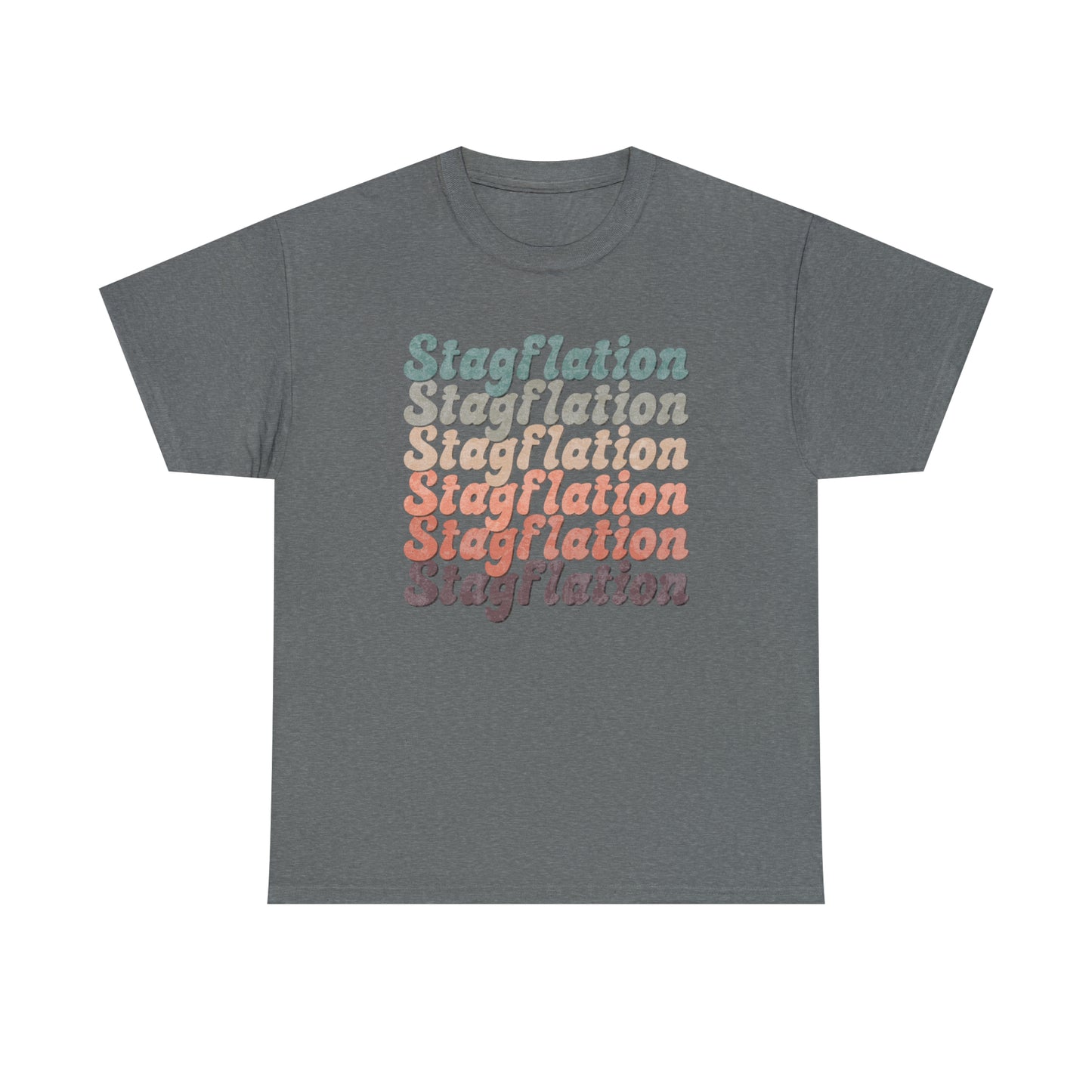 Stagflation on Repeat Modern-Retro - T-shirt