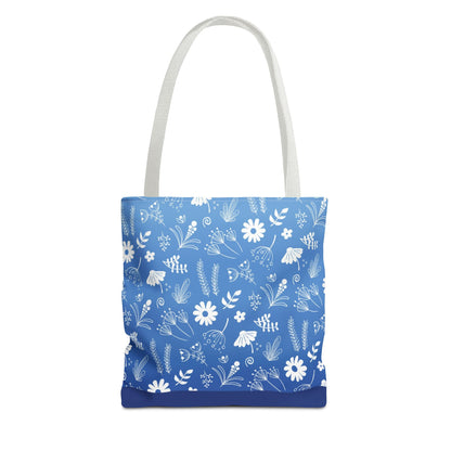 Floral Doodle Pattern Tote Bag