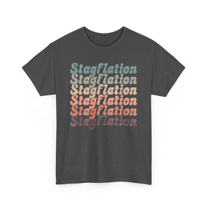 Stagflation on Repeat Modern-Retro - T-shirt