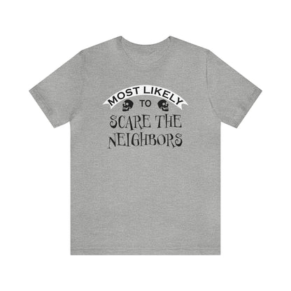 Most Likely To... Squad T-shirts for Halloween on Athletic Heather Grey