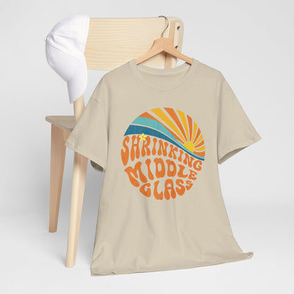 Shrinking Middle Class Sun in Circle - T-shirt
