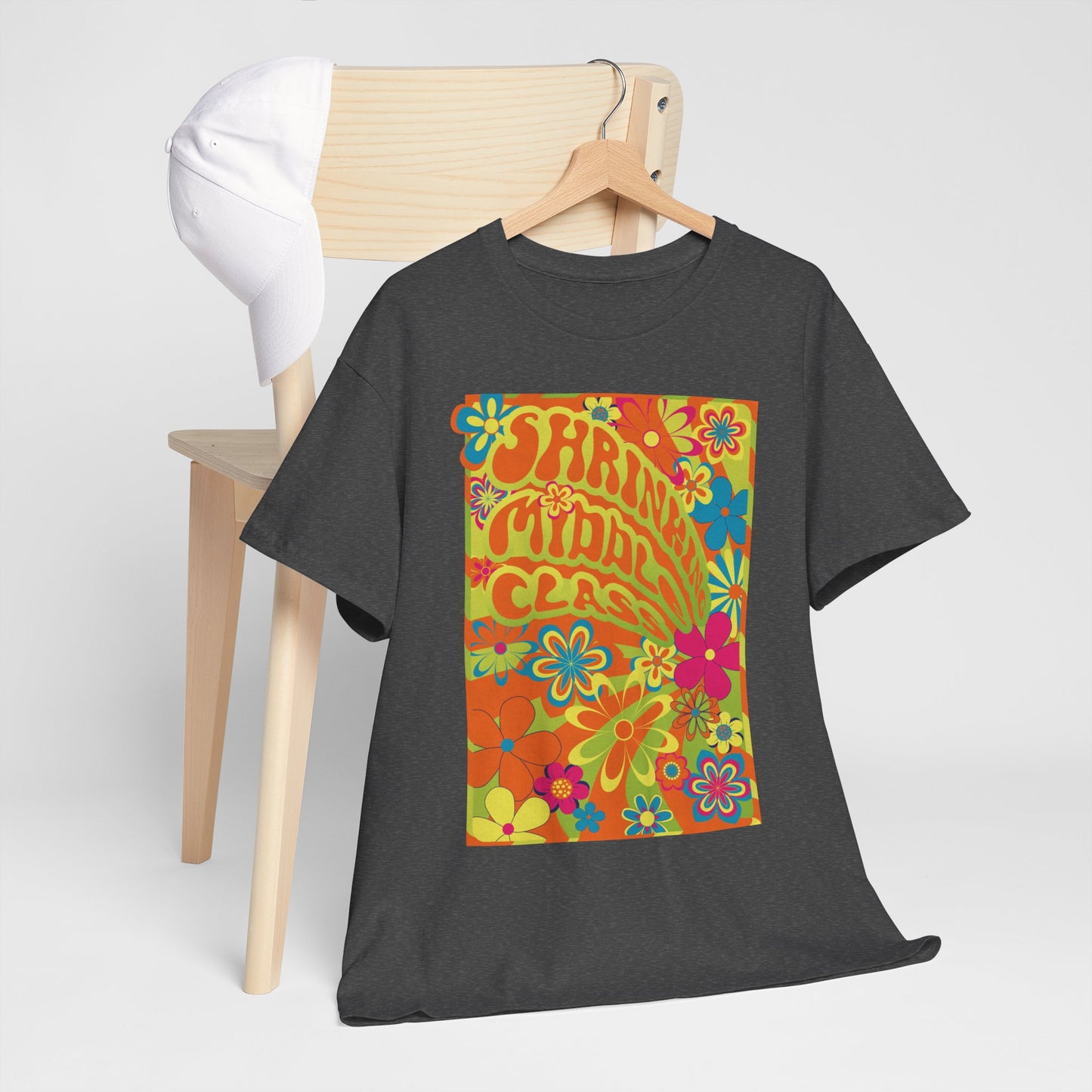 Shrinking Middle Class 70s Band Poster Modern-Retro - T-shirt