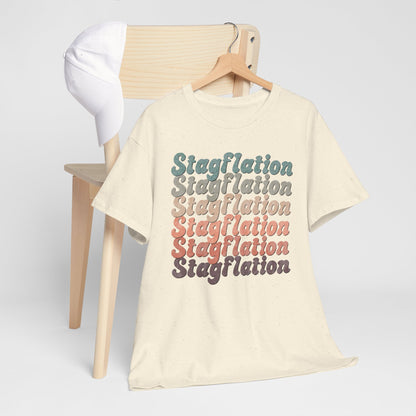 Stagflation on Repeat Modern-Retro - T-shirt