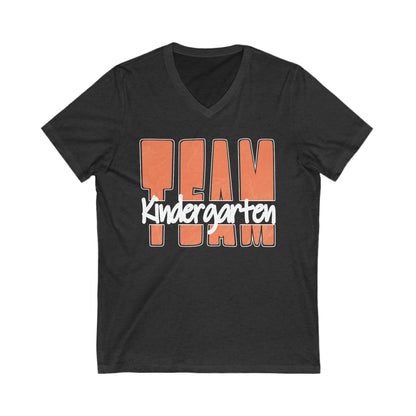 TEAM Kindergarten - Mango Orange - V-neck T-shirt