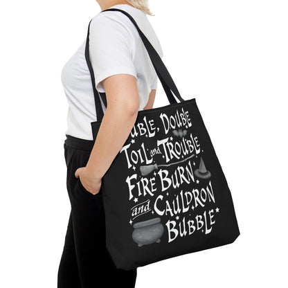 Double Double Toil and Trouble - Halloween Treat and Book Tote Bag