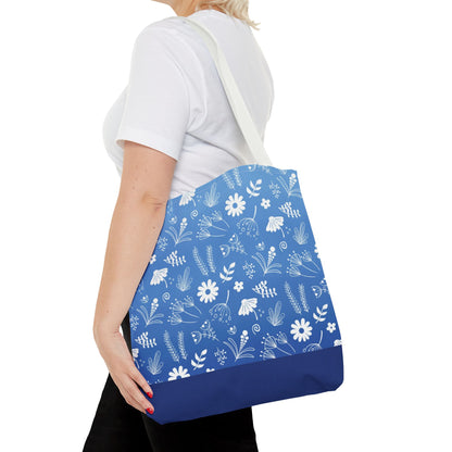 Floral Doodle Pattern Tote Bag