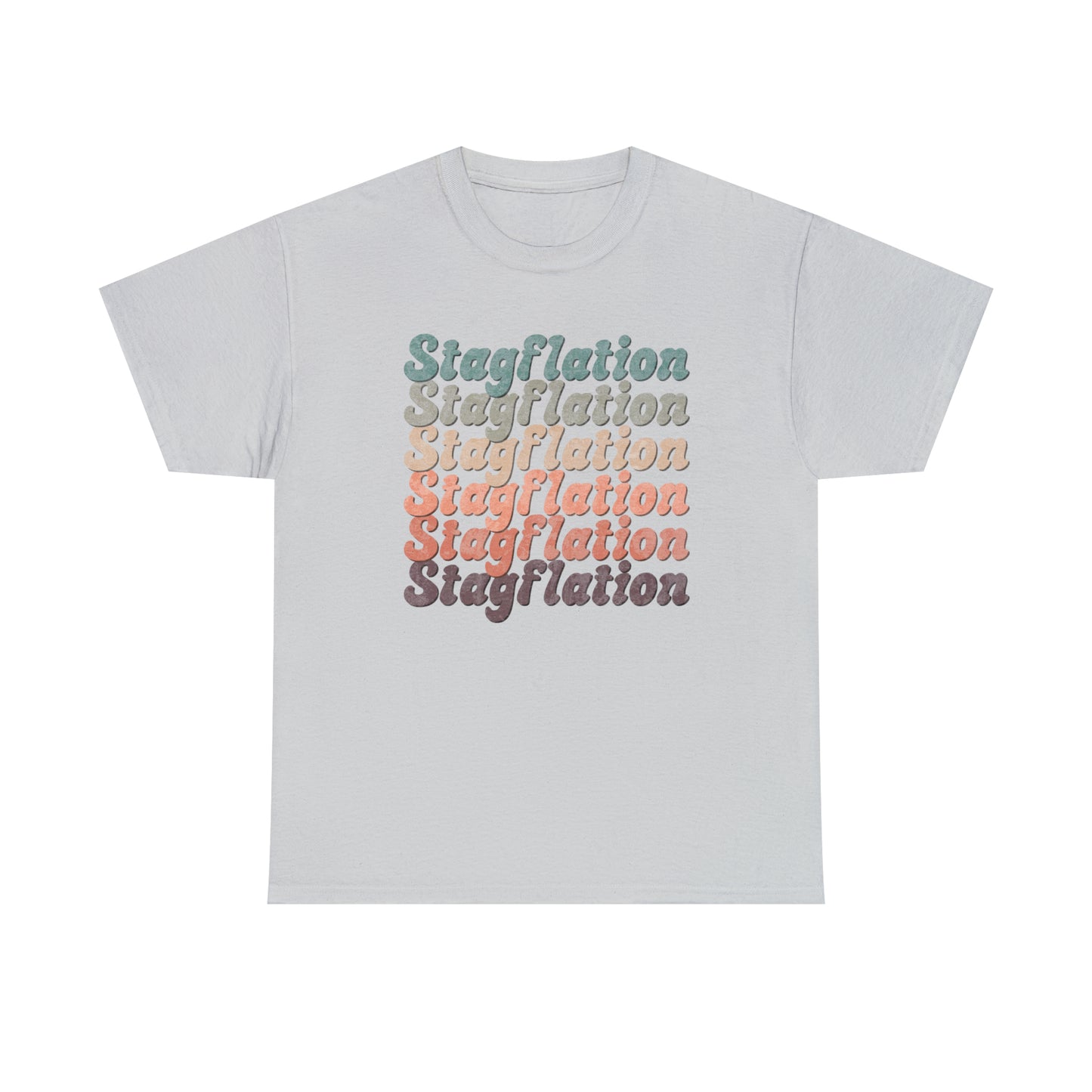 Stagflation on Repeat Modern-Retro - T-shirt